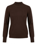 MATCHING KNIT TOP WITH MOCK NECK TOP