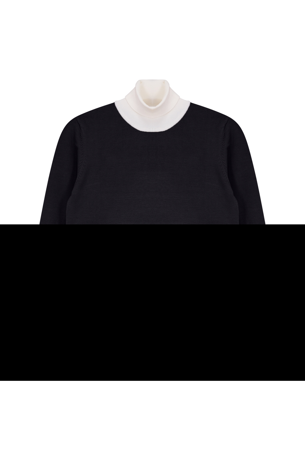 KNIT TOP WITH CONTRAST COLOR