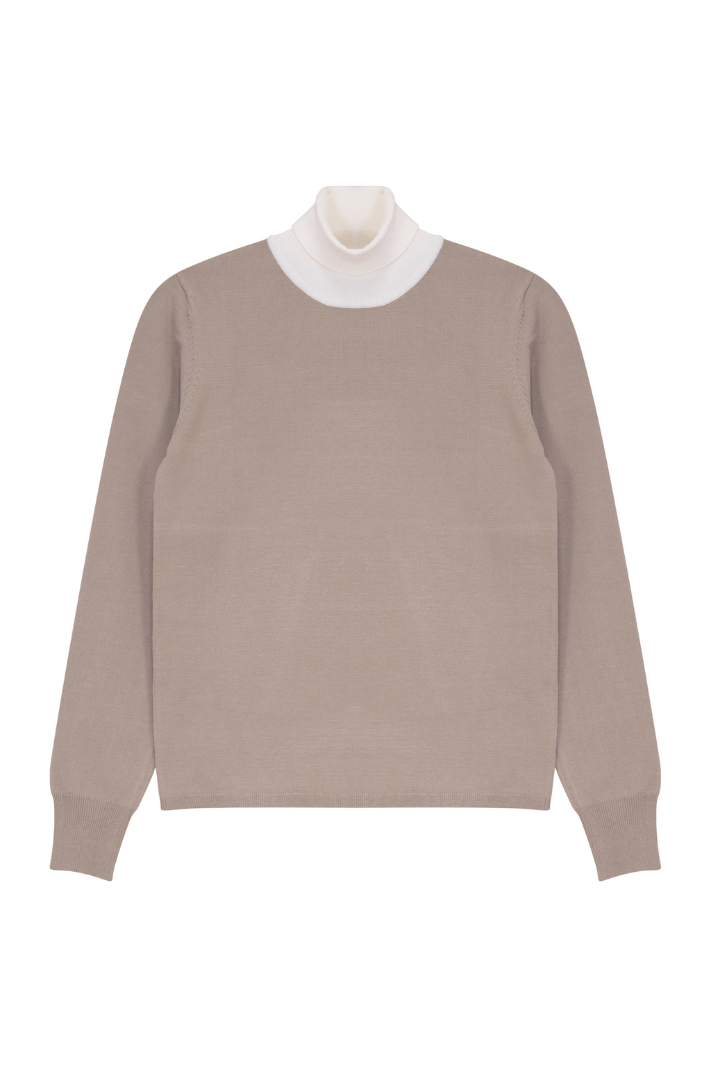 KNIT TOP WITH CONTRAST COLOR