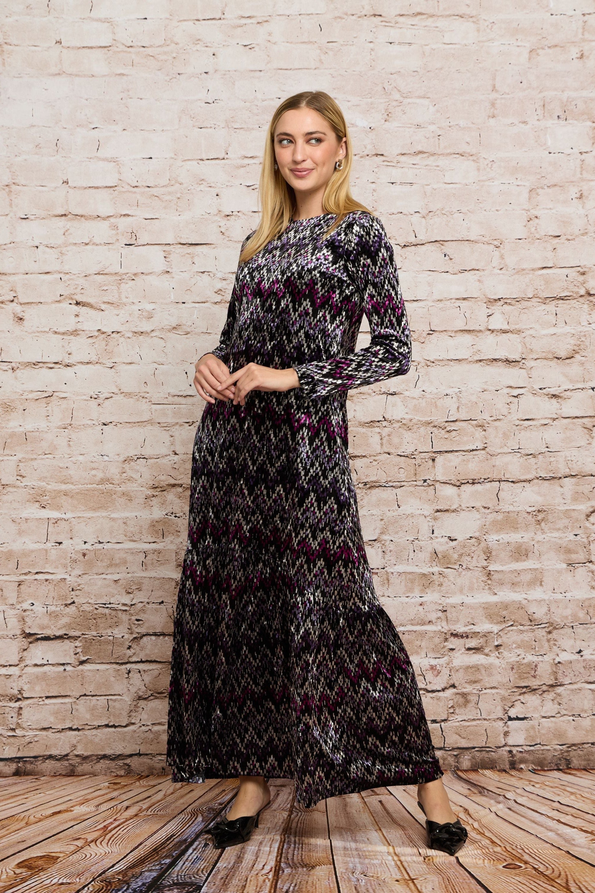 LISA MAXI JERSEY PRINT