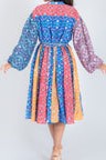 SARI PATCHWORK DRESS שמלה