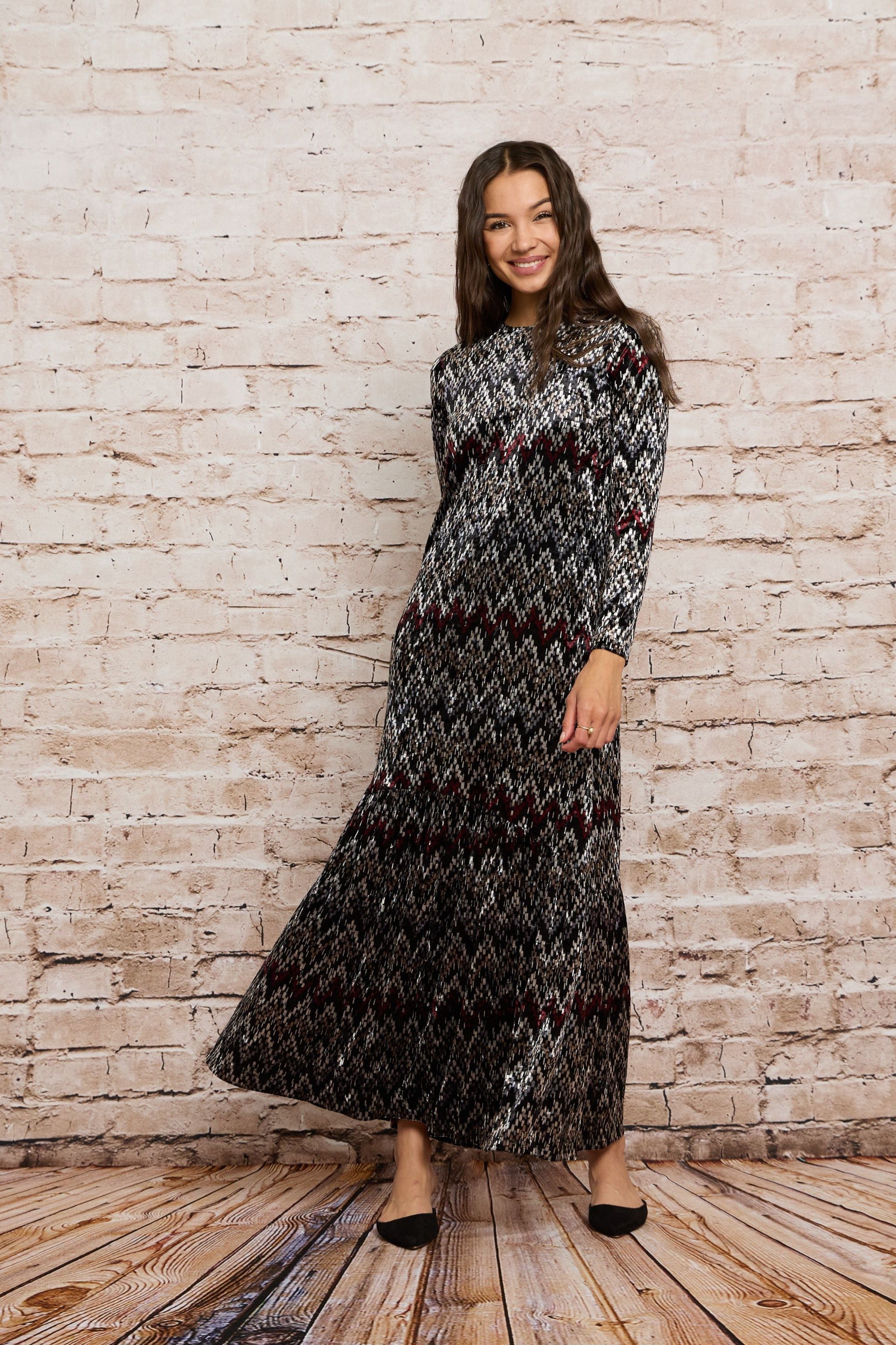 LISA MAXI JERSEY PRINT