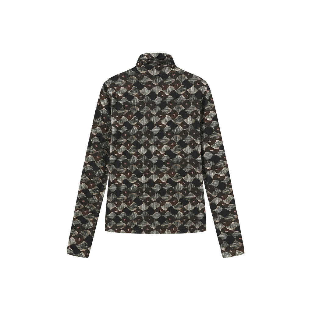 Model Printed Turtleneck – W-28682