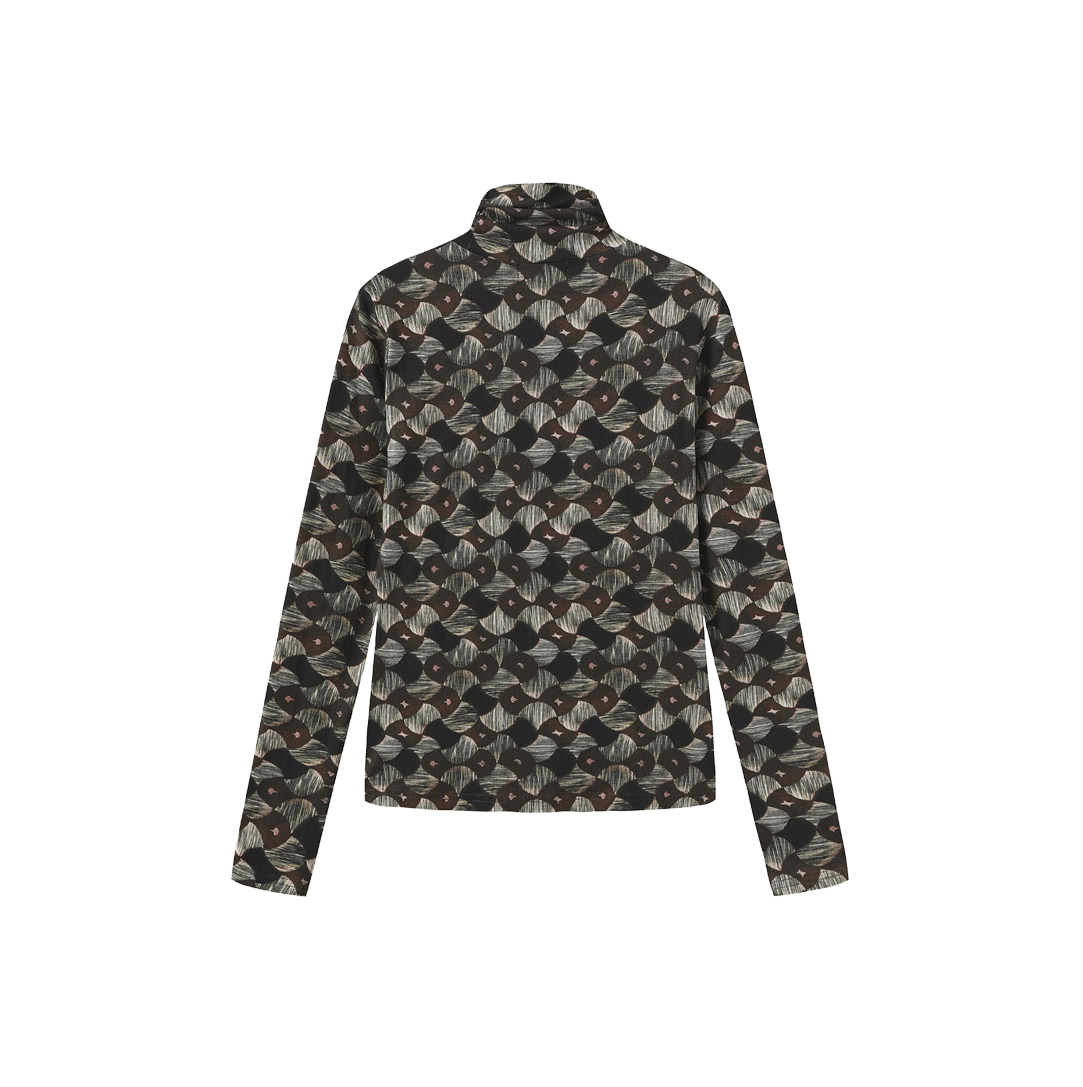 Model Printed Turtleneck – W-28682