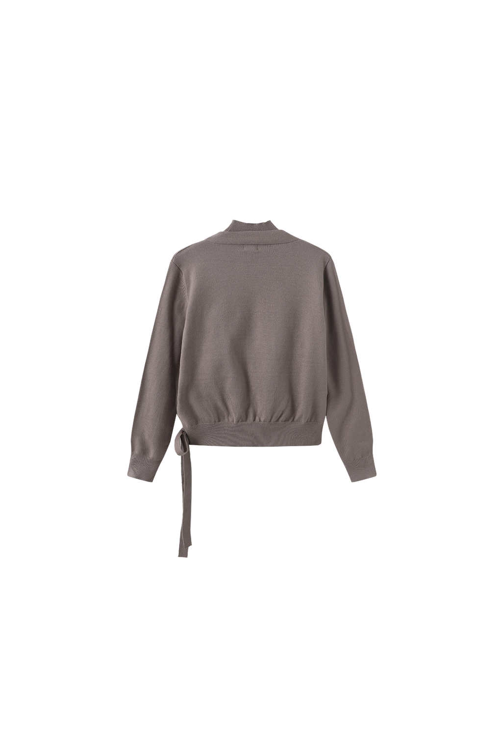 Brooch Wrap Knit Top – W-29602