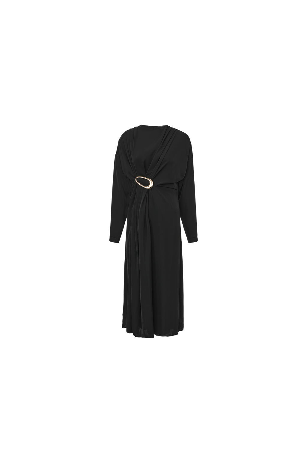 Silk Gathered Dress – W-29601