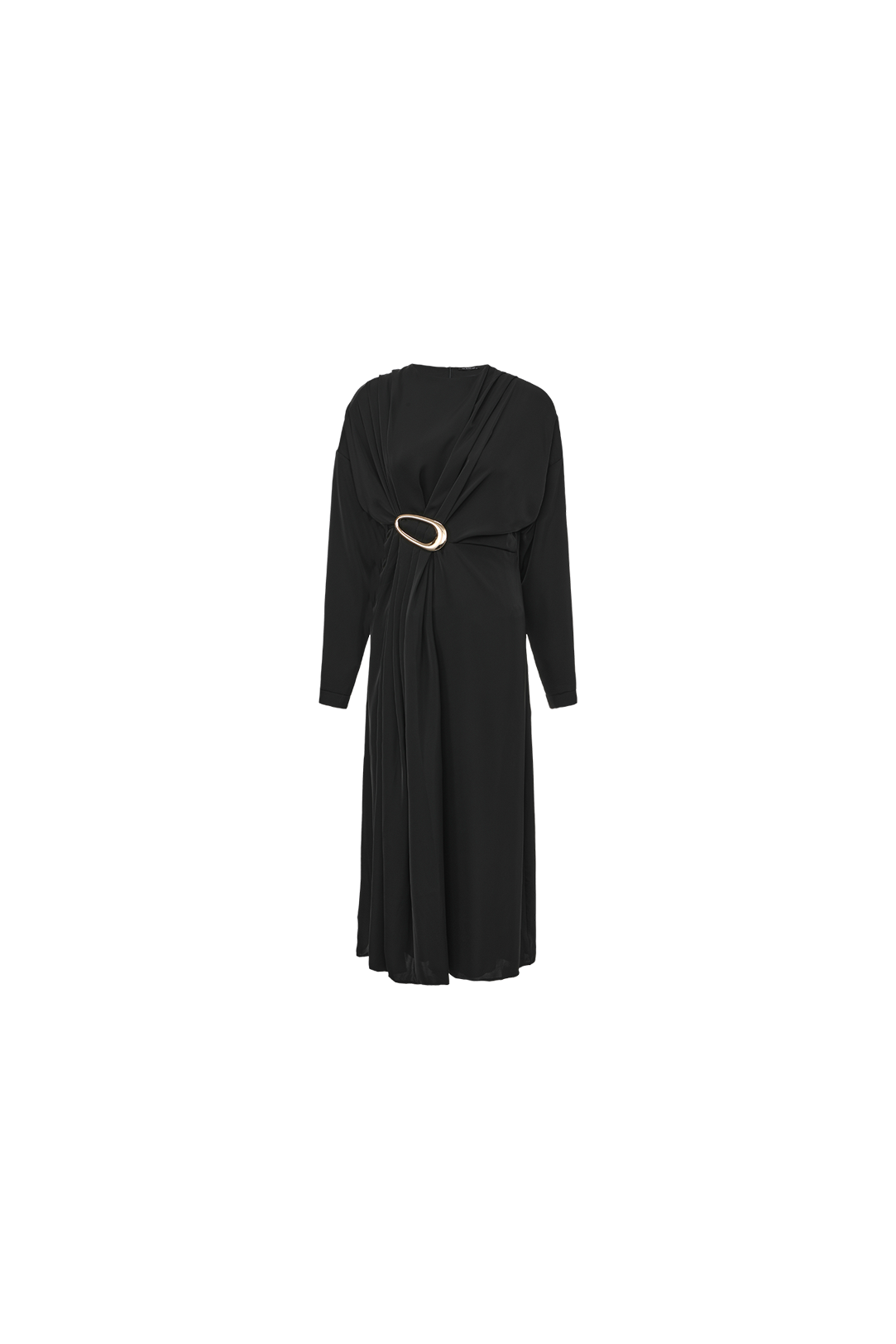 Silk Gathered Dress – W-29601