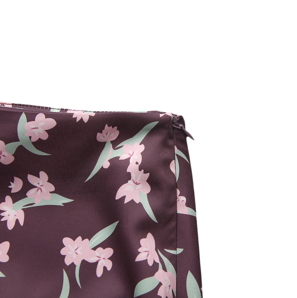 Viola Printed Maxi Skirt – W-27397