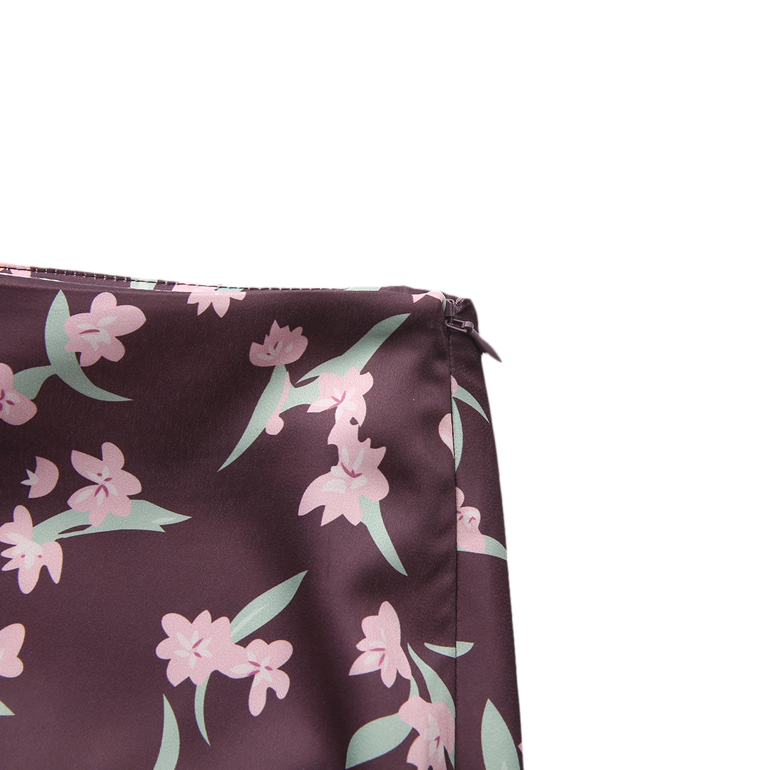 Viola Printed Maxi Skirt – W-27397