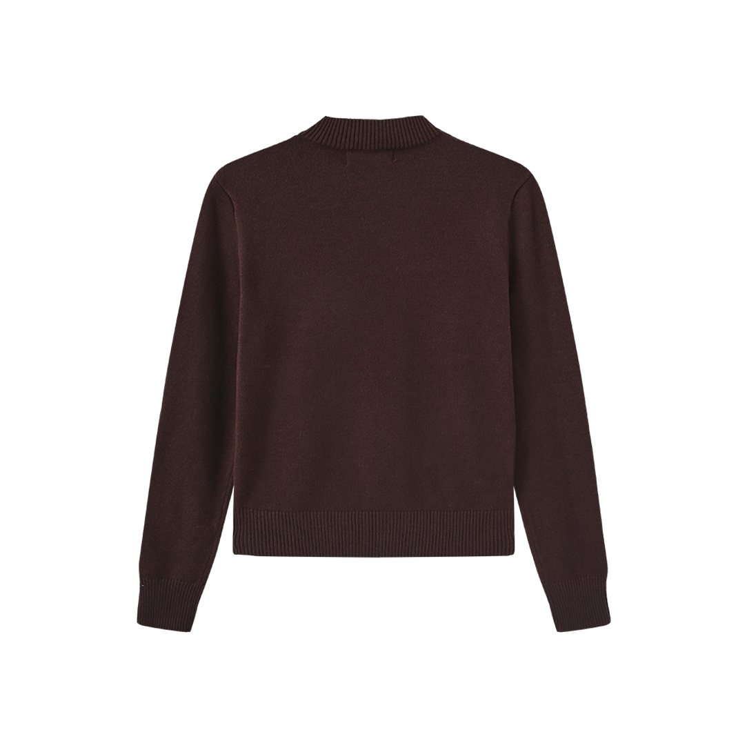 Carol Plaid Knit Sweater – W-28955
