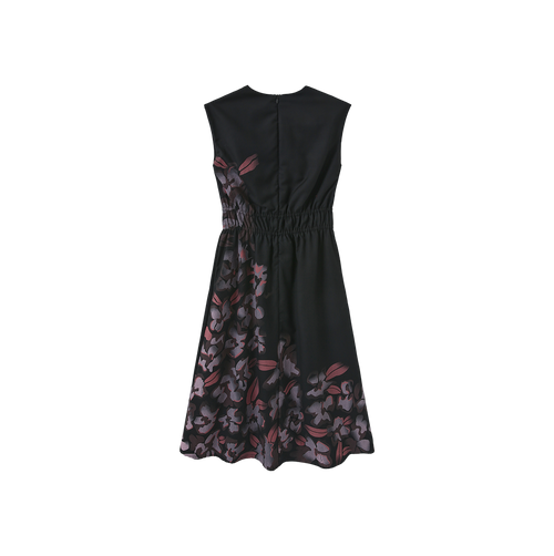 Painted Floral Waisted Dress – C-28557