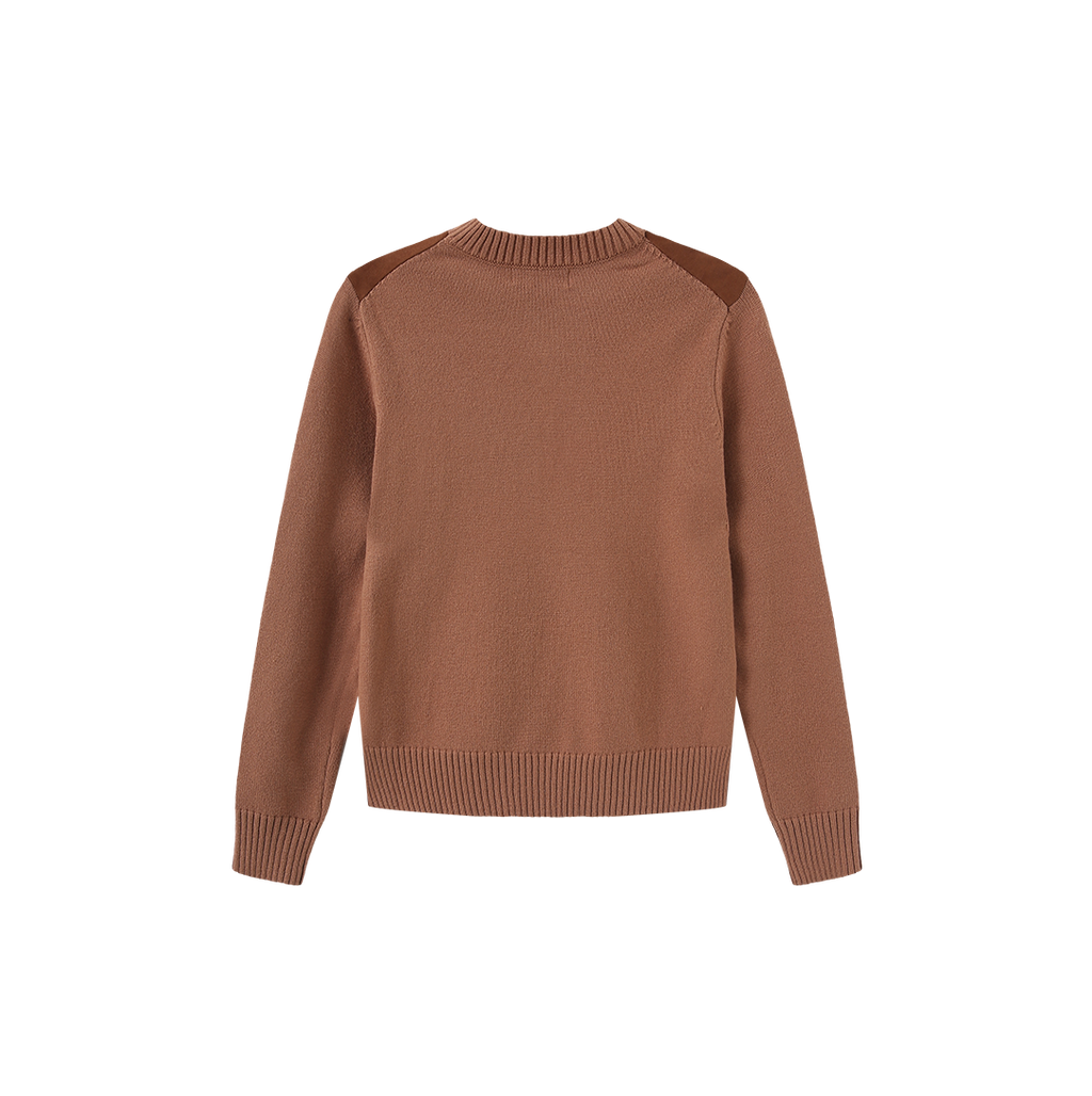 Jake Suede Front Sweater – W-28947