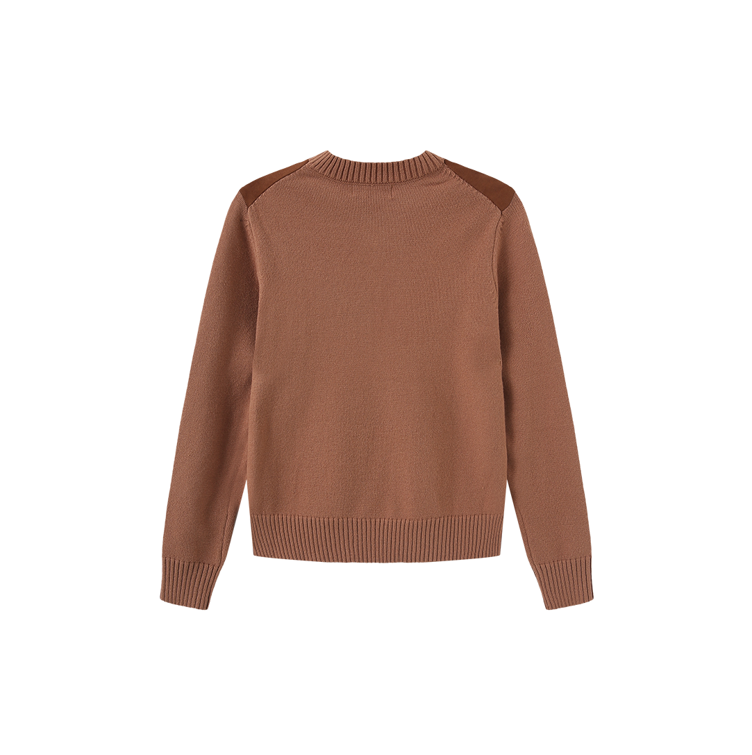 Jake Suede Front Sweater – W-28947