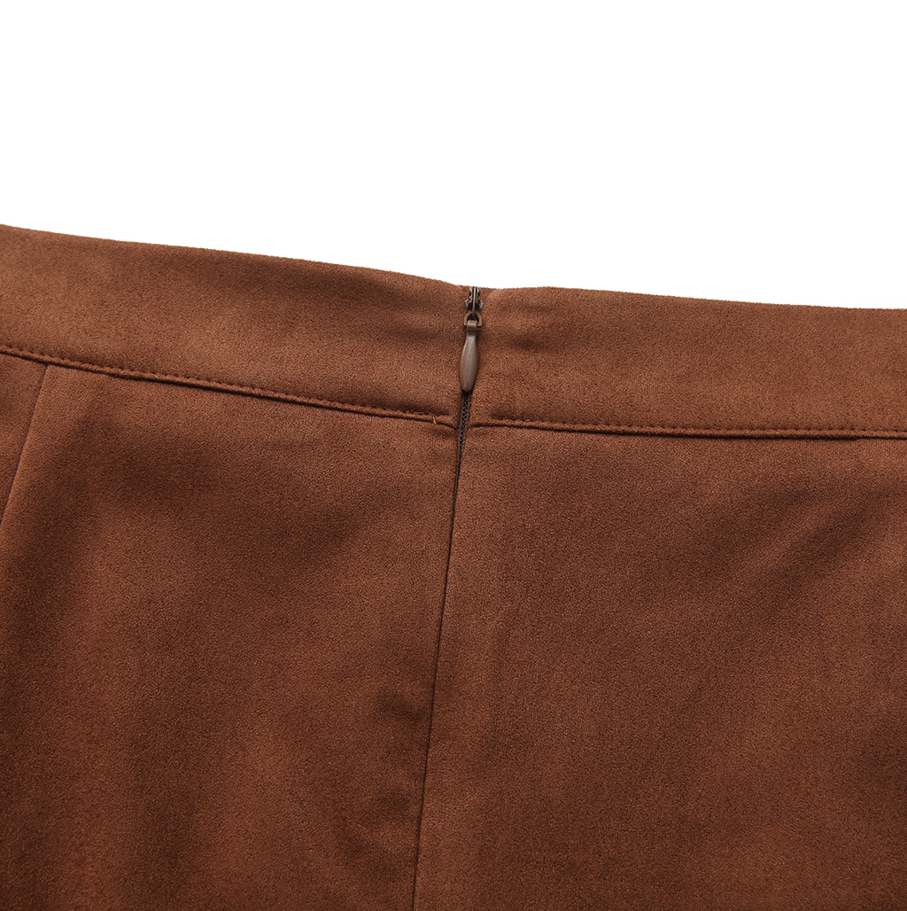 Jake Suede Seam Skirt – W-26912