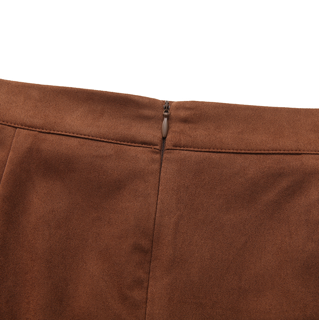Jake Suede Seam Skirt – W-26912