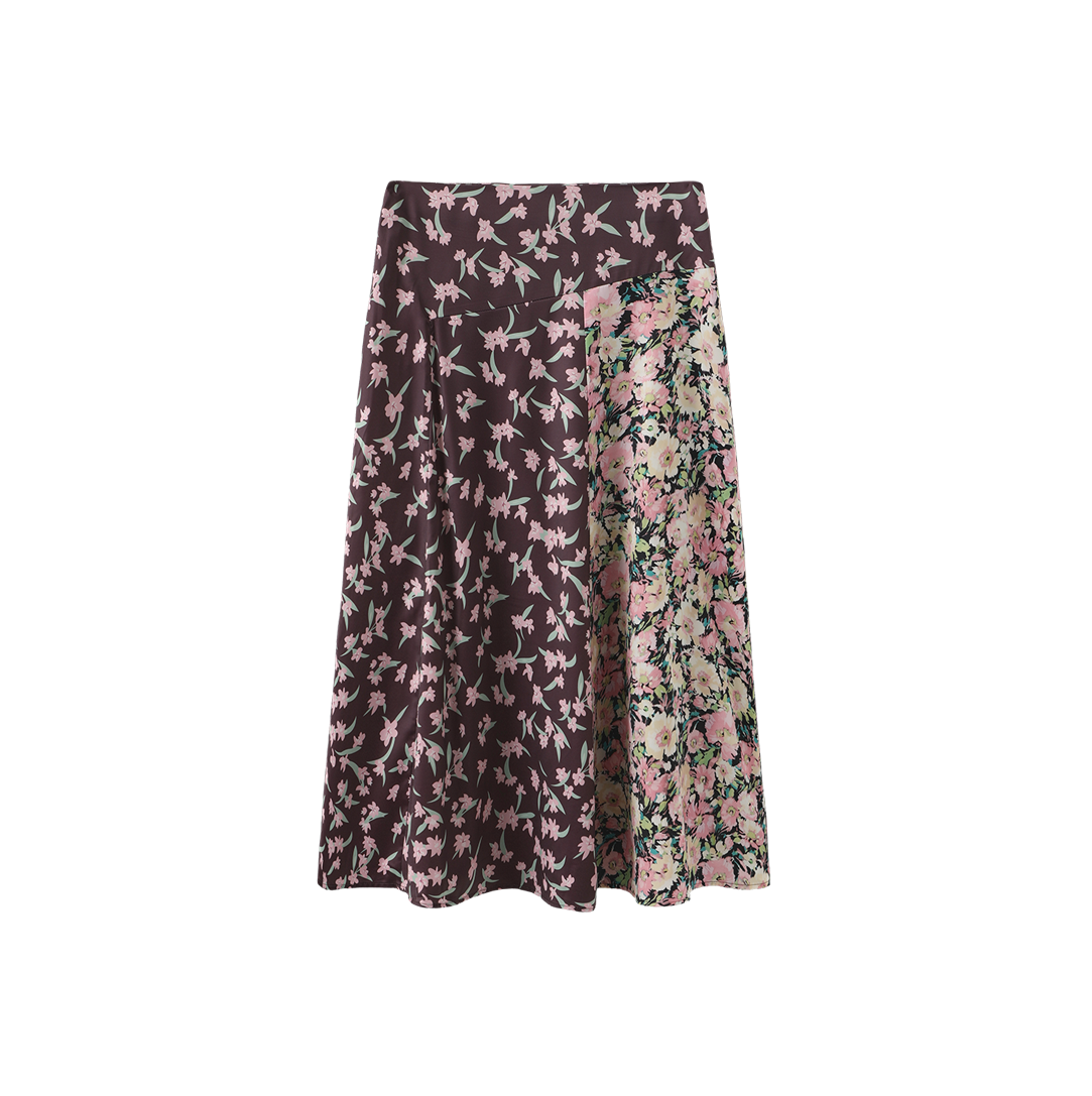 Viola Printed Maxi Skirt – W-27397