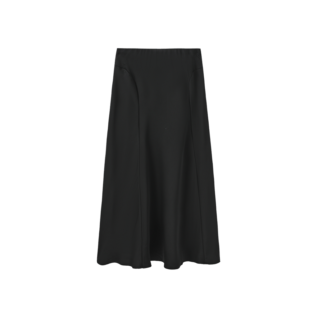 Silk Seam Detailed Skirt – W-27821