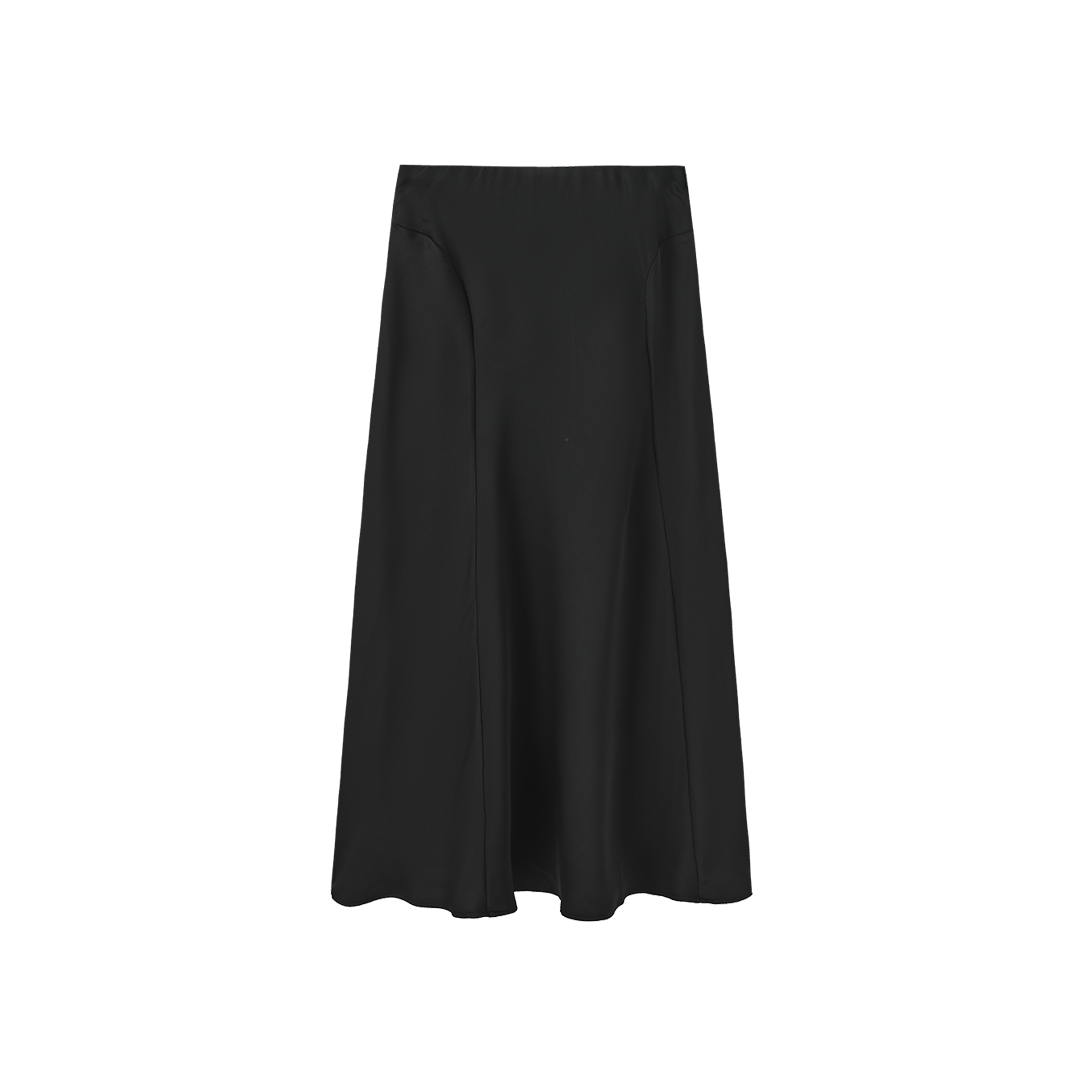 Silk Seam Detailed Skirt – W-27821