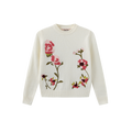 Elon Embroidered Flower Sweater – C-28319