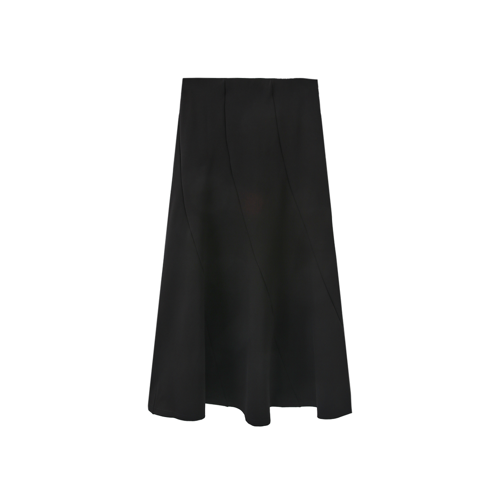 Black Seam Aline Skirt – W-29788