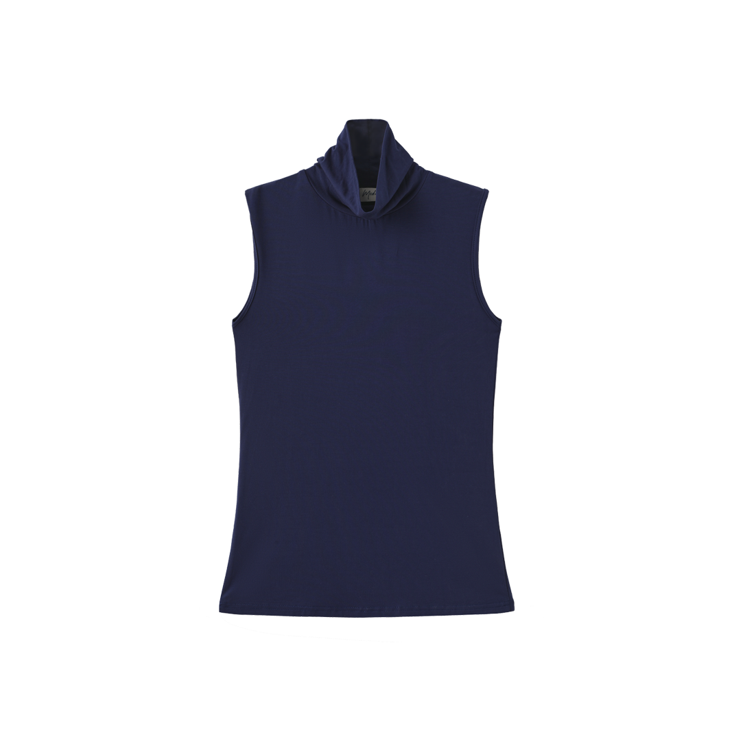 Sleevless Model Turtleneck – W-29096