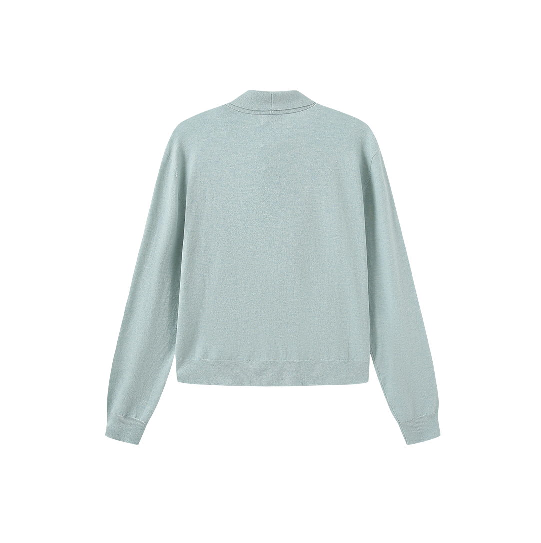 Knit Bow Neck Sweater – C-28607