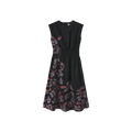 Painted Floral Waisted Dress – C-28557