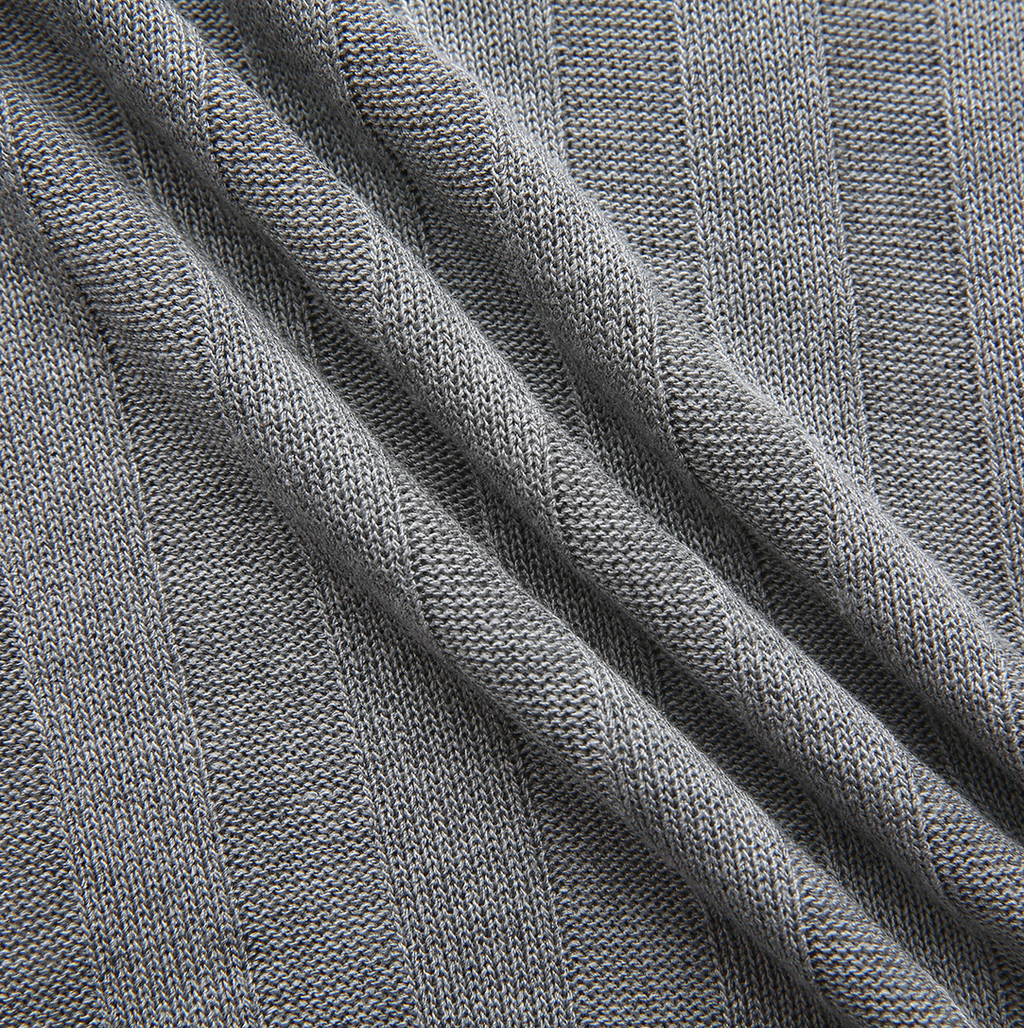 Flat Ribbed Cuff Cardigan – W-28306