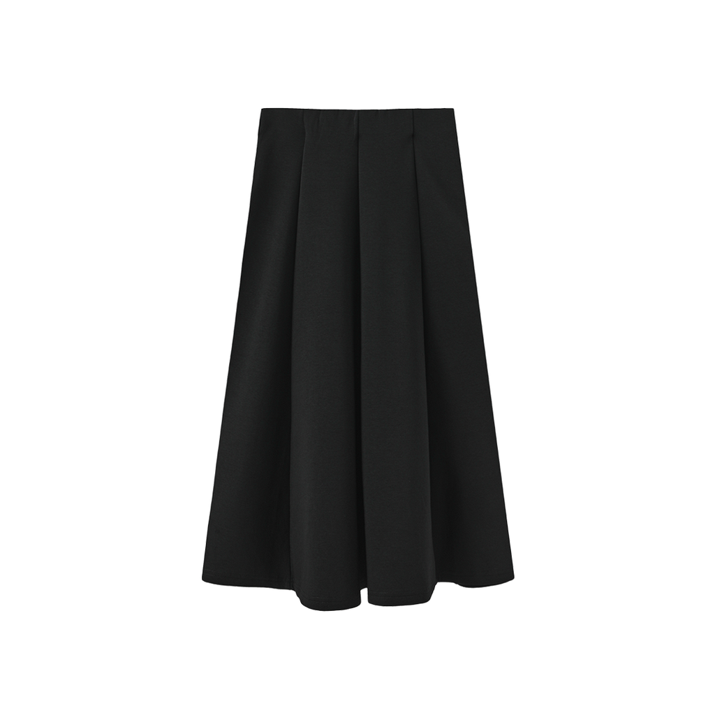 Sweatshirt Paneled Midi Skirt – C-28694