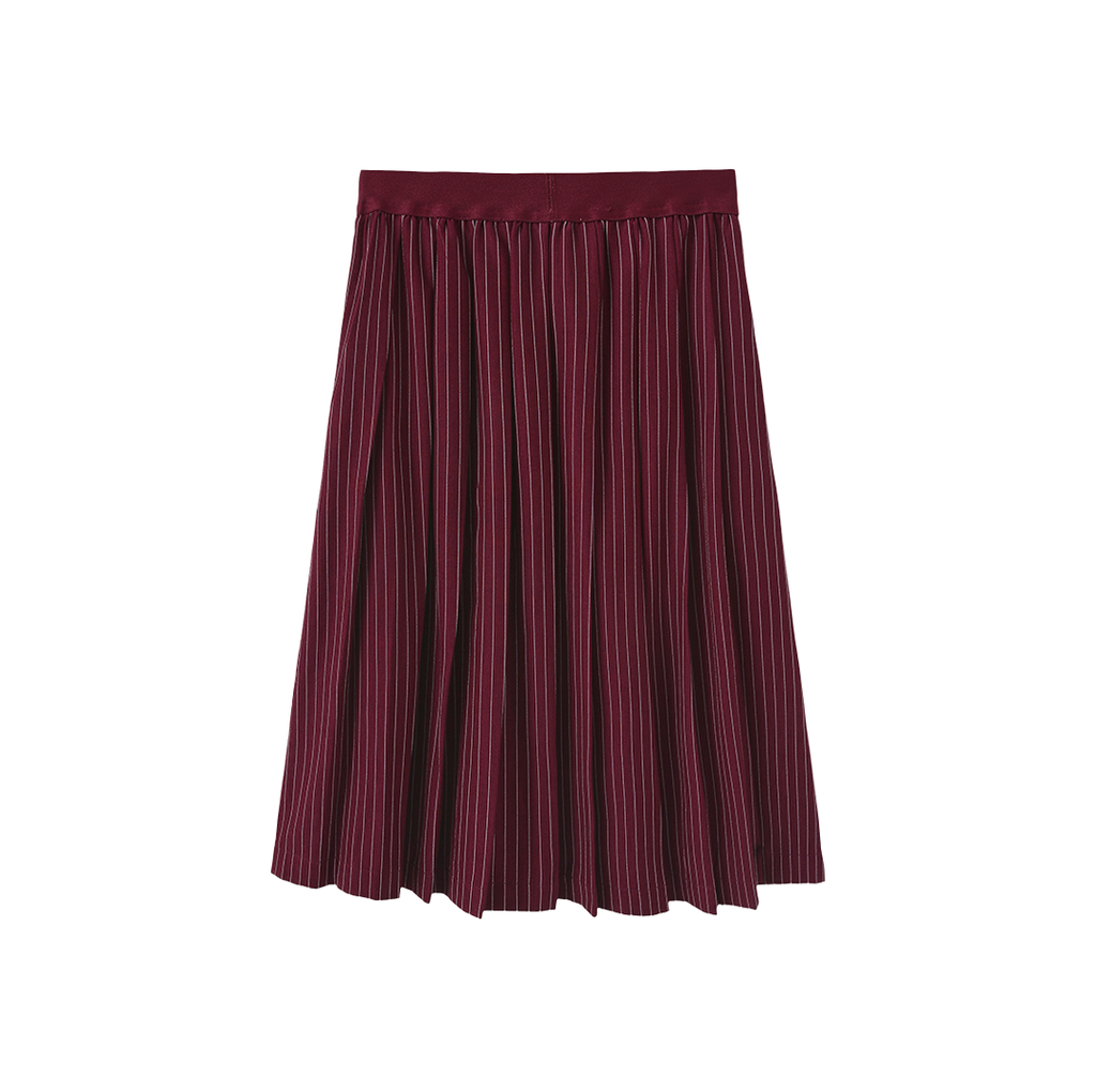 Elastic Waistband Pinstriped Skirt – C-27564