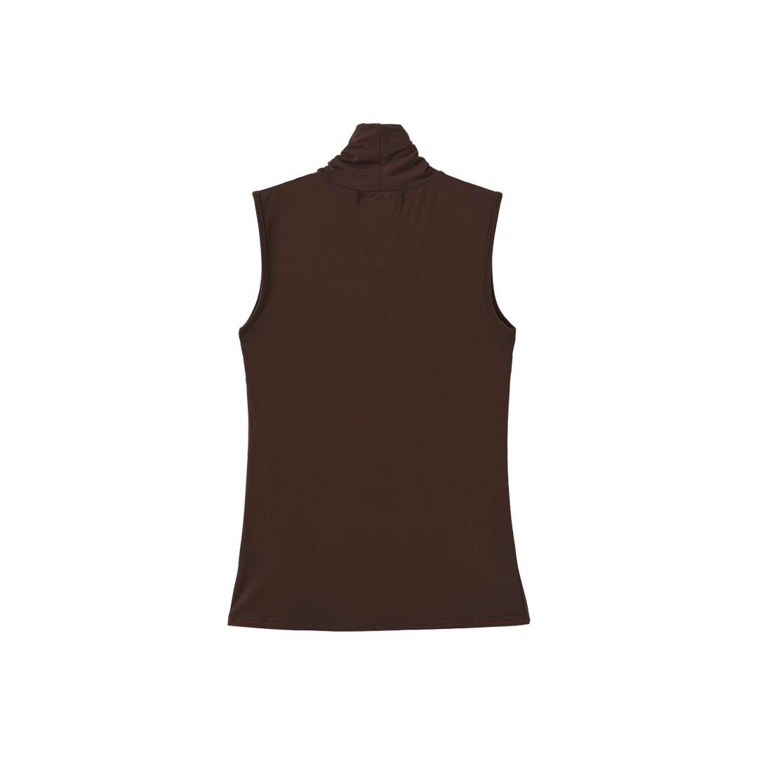 Sleevless Model Turtleneck – W-29096