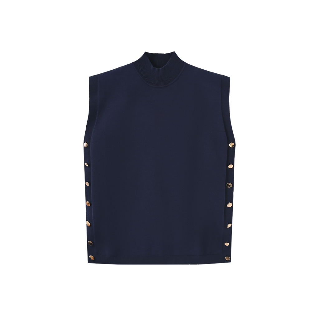 Brick Buttoned Vest – W-29349