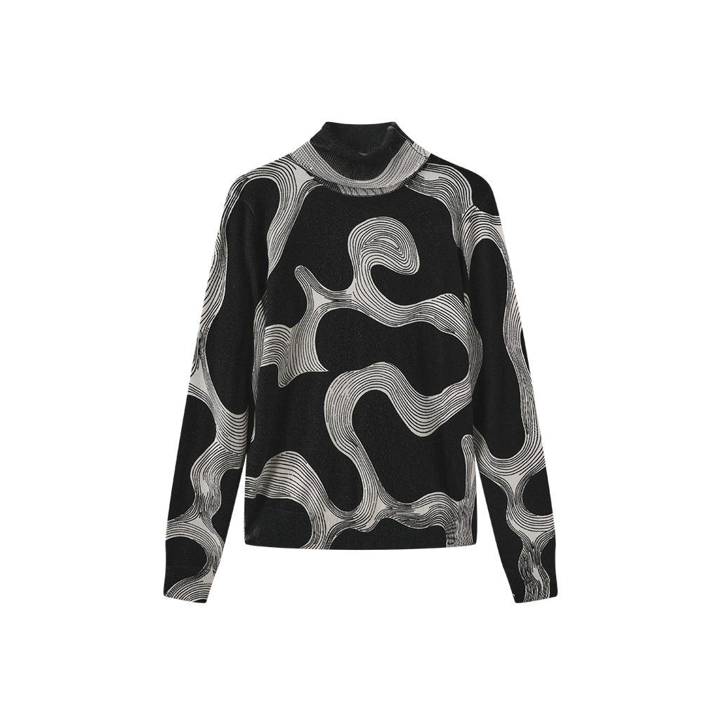 Turtleneck Knit Top – W-27515