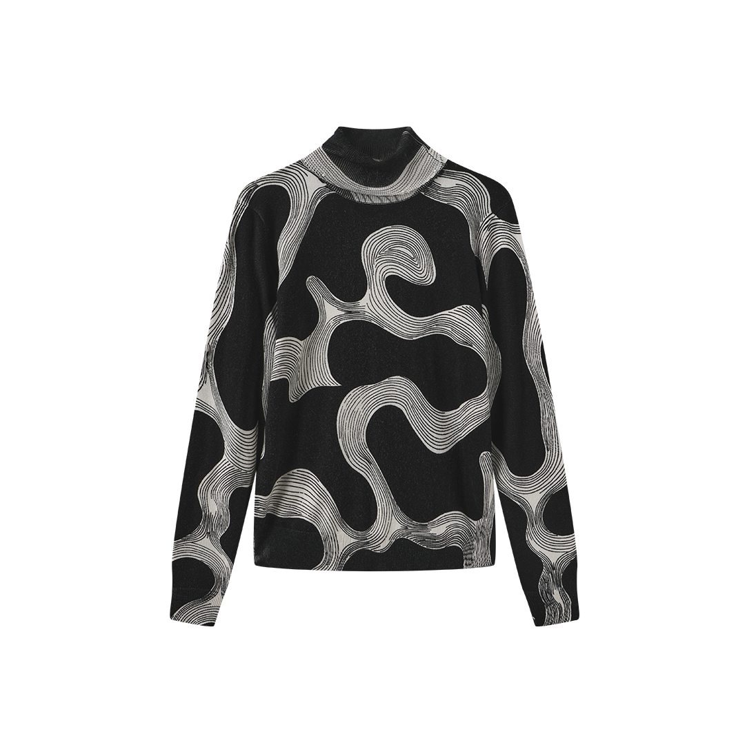 Turtleneck Knit Top – W-27515