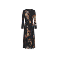 Floral Mesh Twist Dress – W-29518