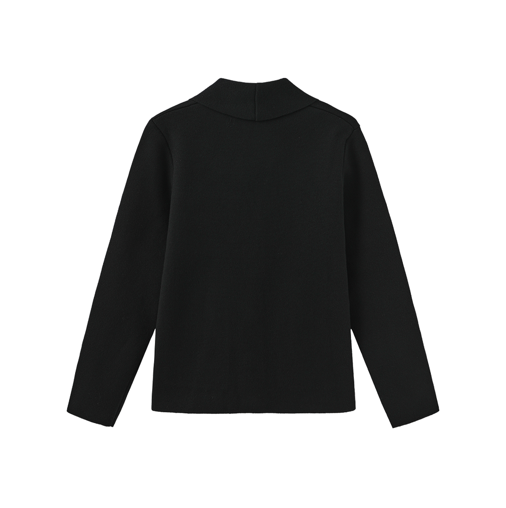 Knit Emblem Blazer – W-27192