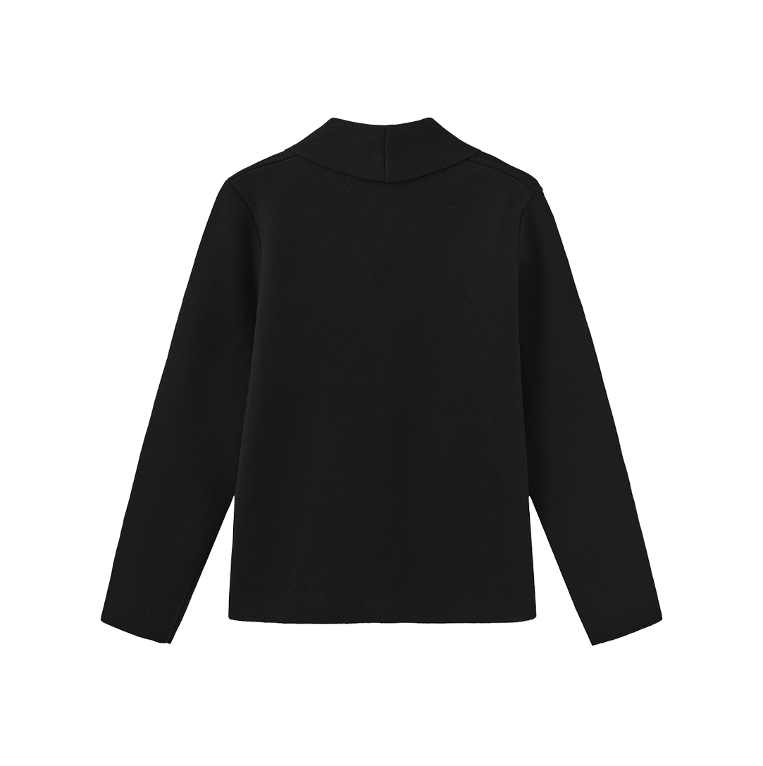 Knit Emblem Blazer – W-27192