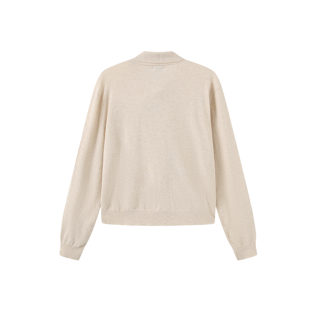 Knit Bow Neck Sweater – C-28607