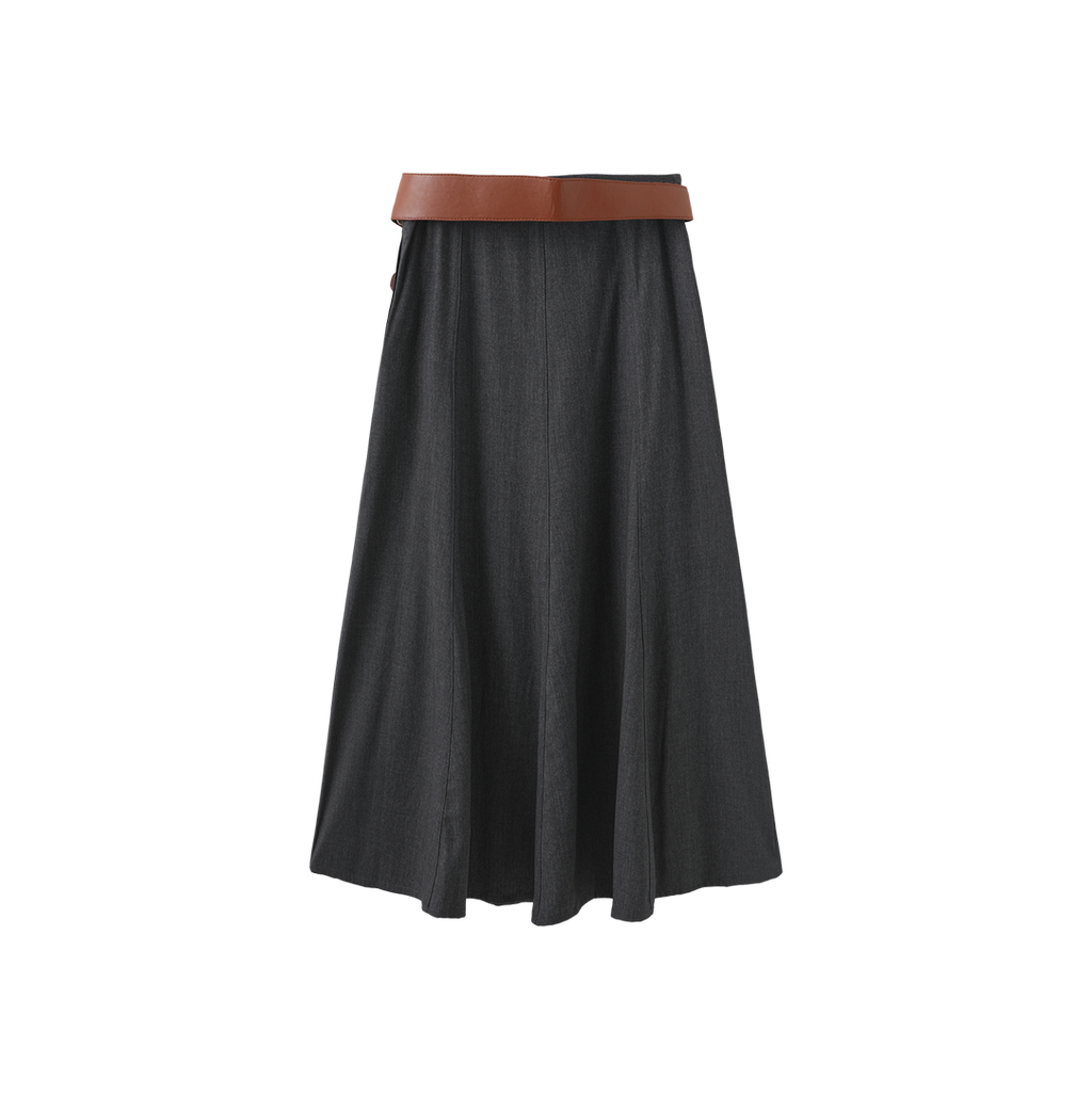 Paneled Pocket Skirt – W-28819