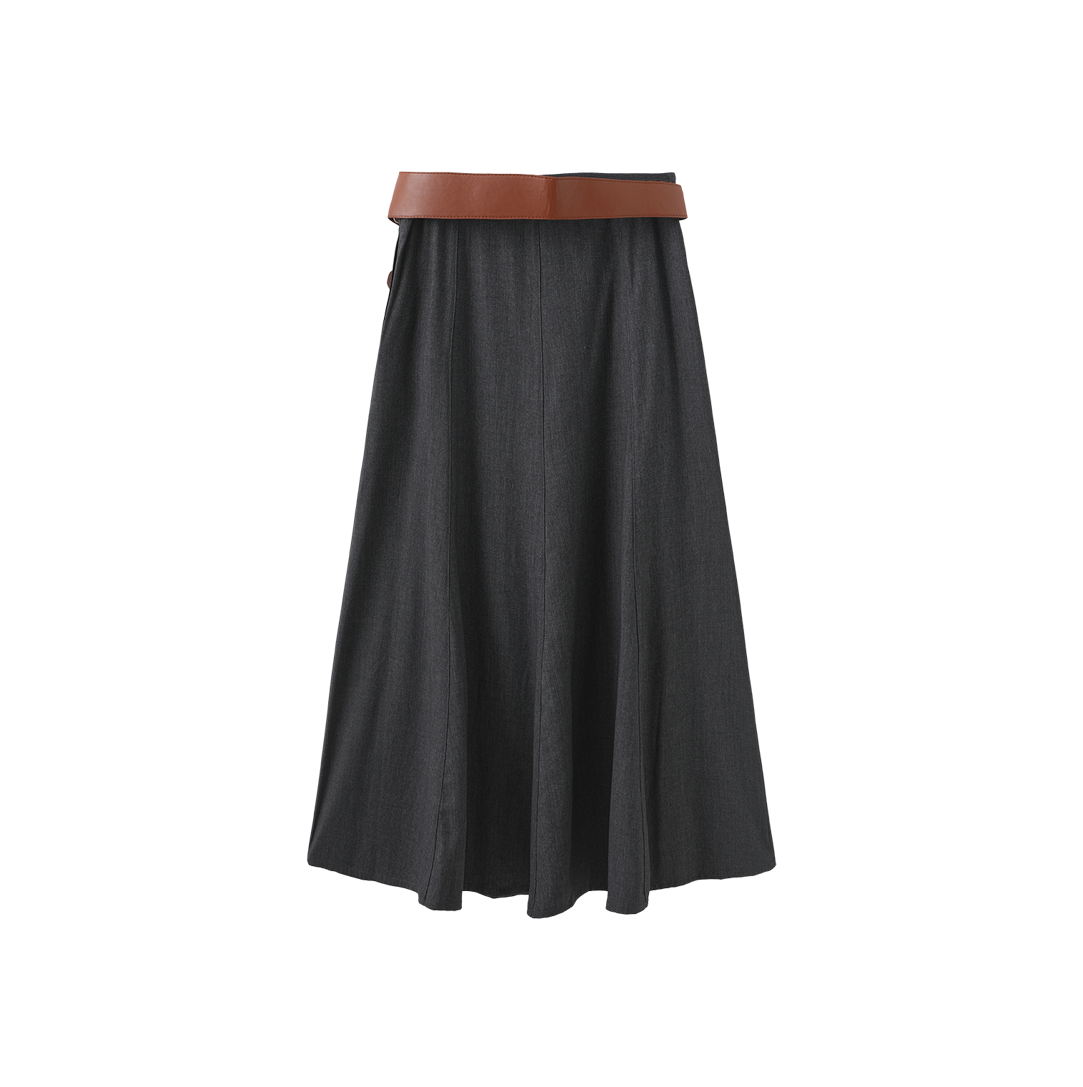 Paneled Pocket Skirt – W-28819