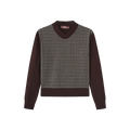 Carol Plaid Knit Sweater – W-28955
