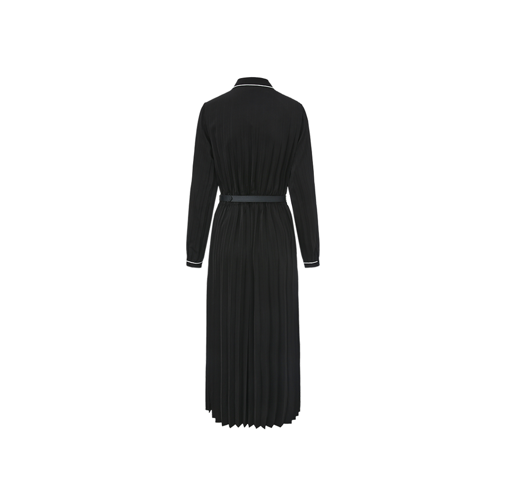 Pleated Belt Dress – W-25563