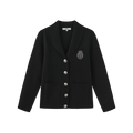 Knit Emblem Blazer – W-27192