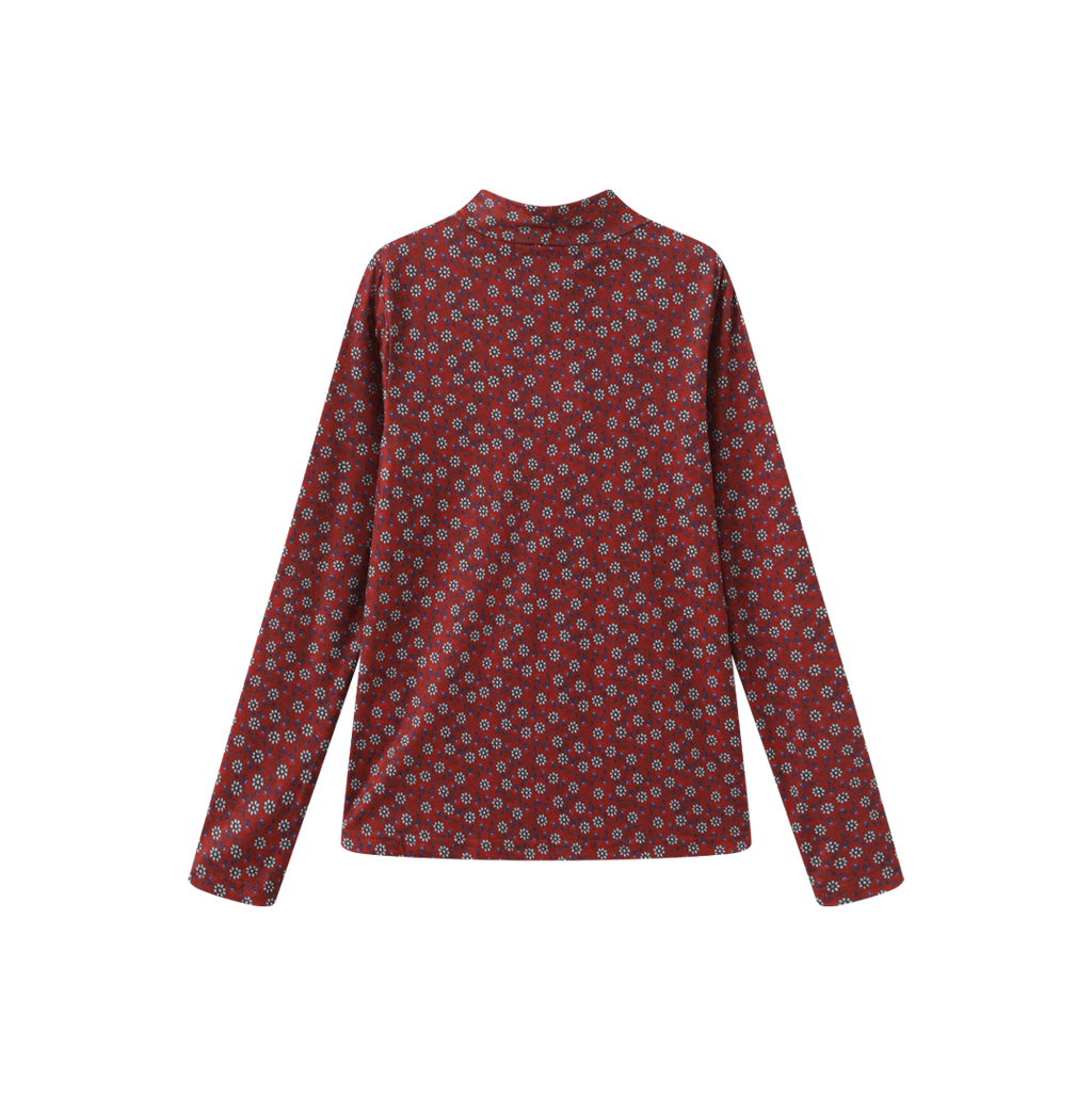 Printed Layering Mock Neck – C-28521