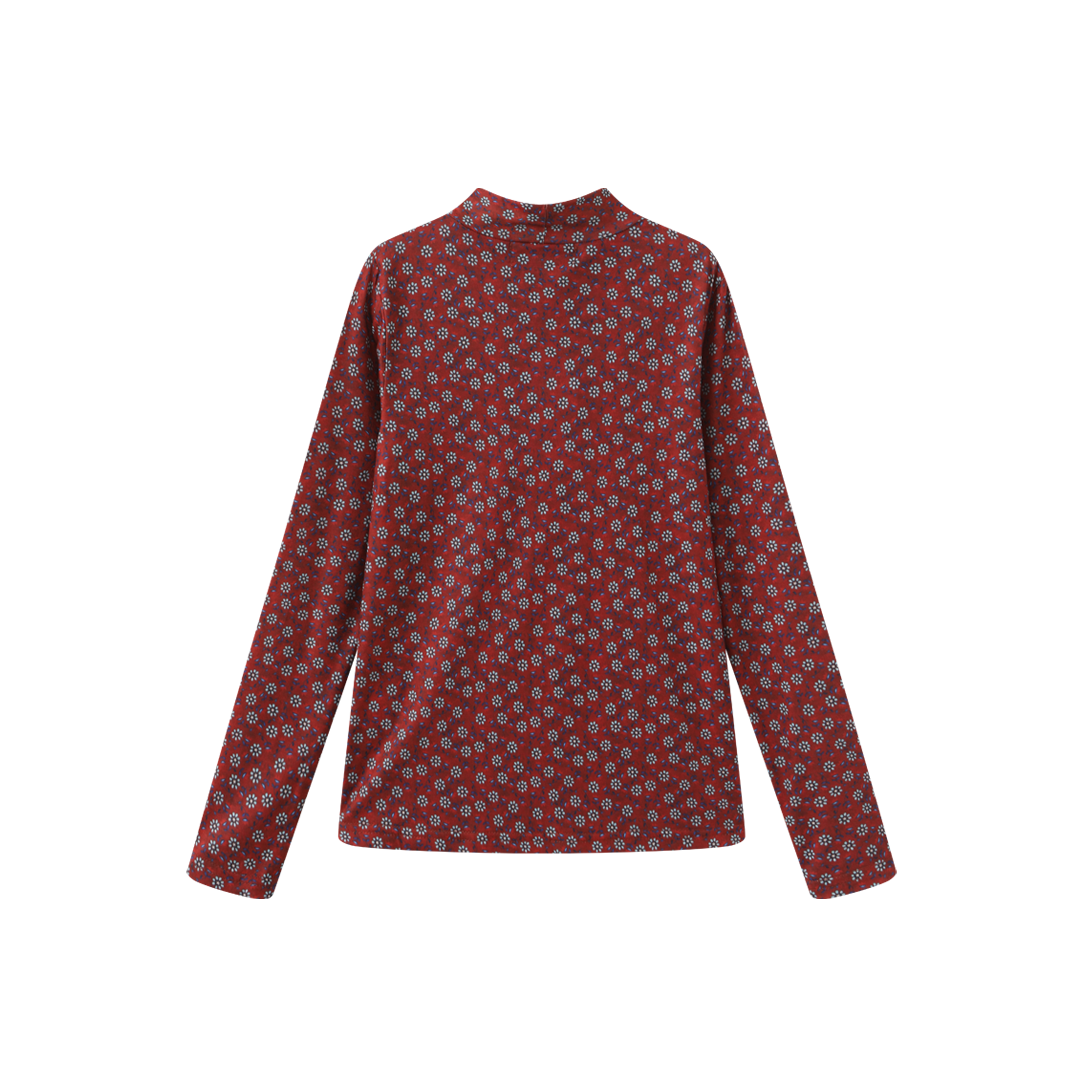 Printed Layering Mock Neck – C-28521