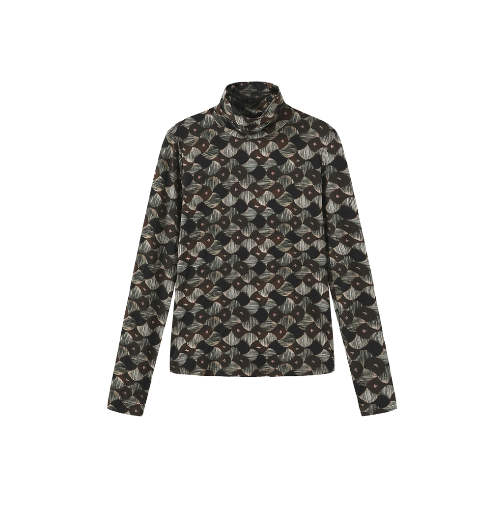Model Printed Turtleneck – W-28682