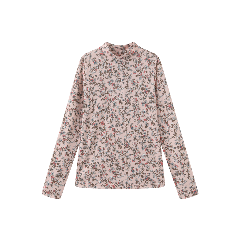 Printed Layering Mock Neck – C-28521