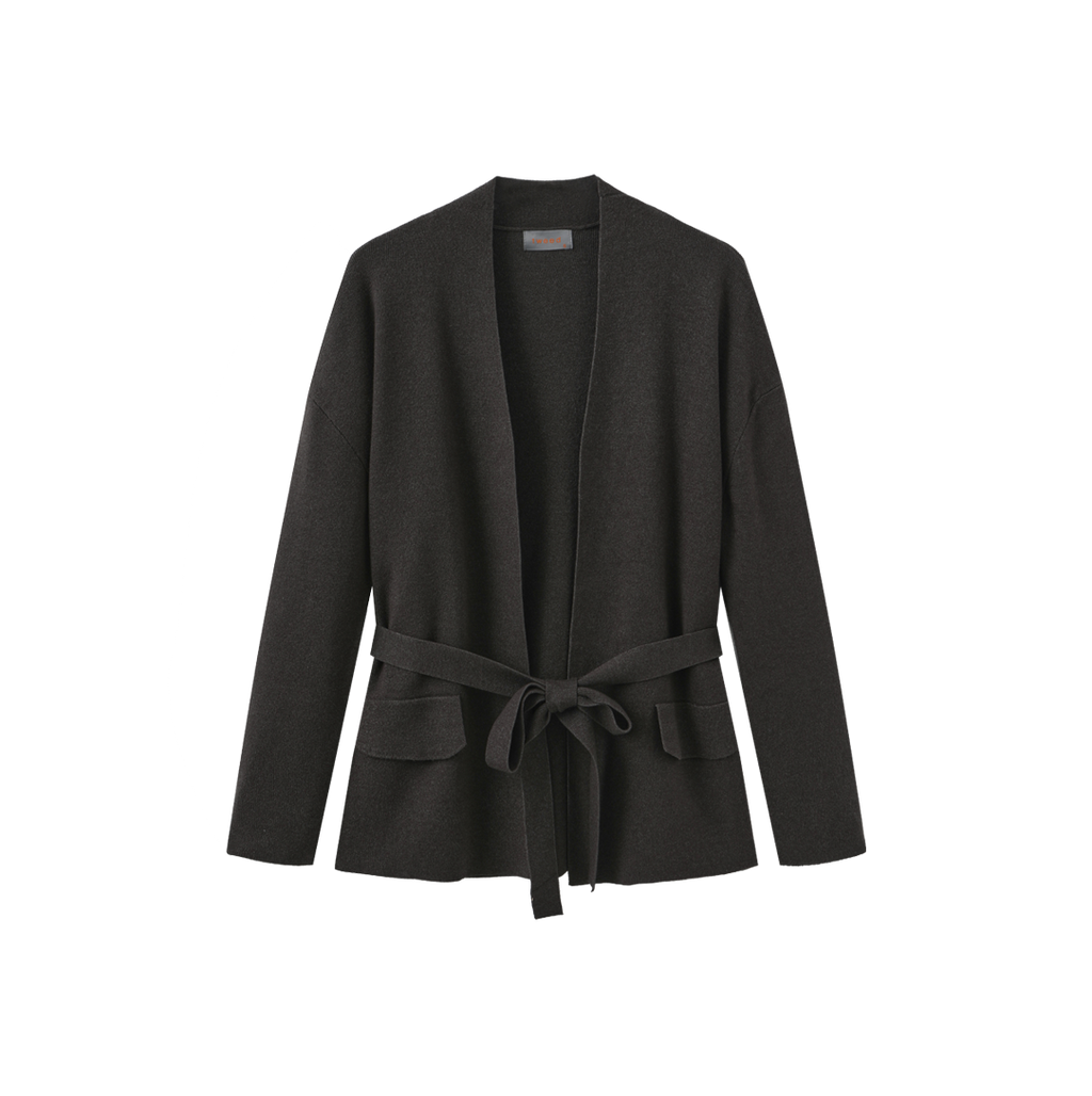 Lewis Knit Style Belt Blazer – W-28922