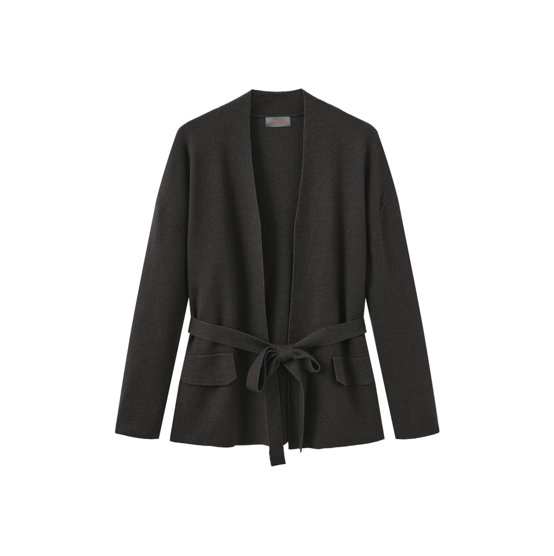 Lewis Knit Style Belt Blazer – W-28922