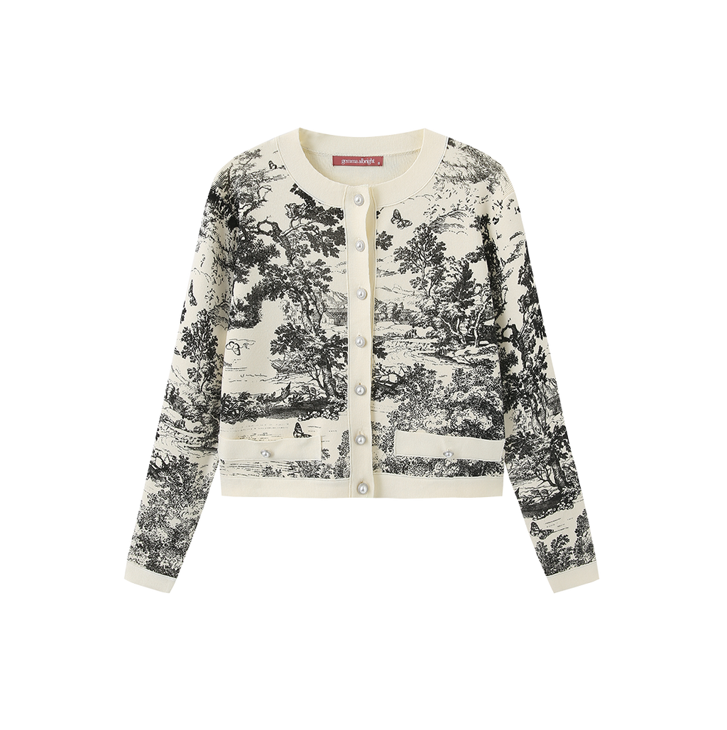 Nome Jungle Print Cardigan – W-28178